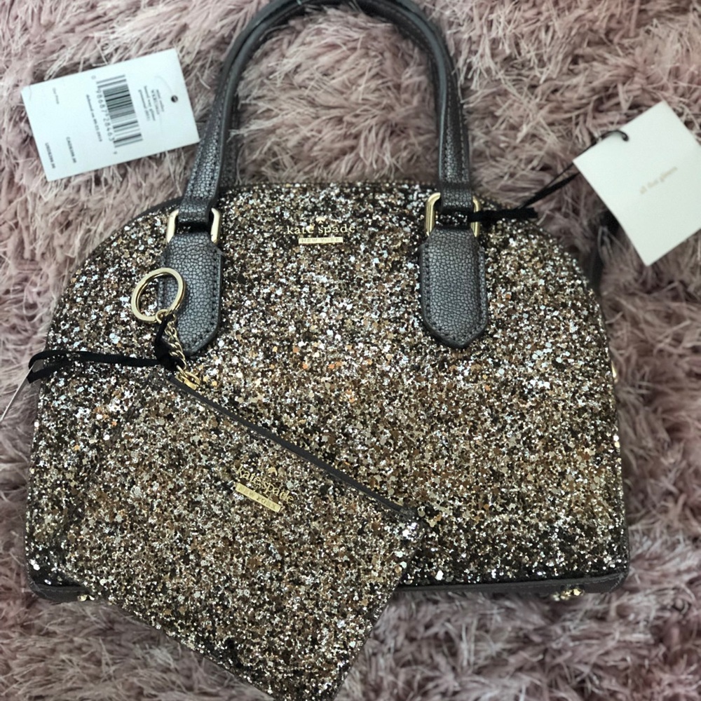 Kate Spade Greta Court Mini Reiley in gunmetal